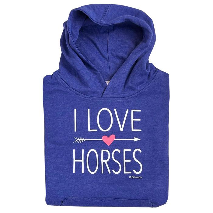  I Love Horses Hoodie - Youth