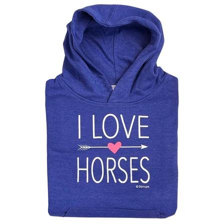 I Love Horses Hoodie - Youth