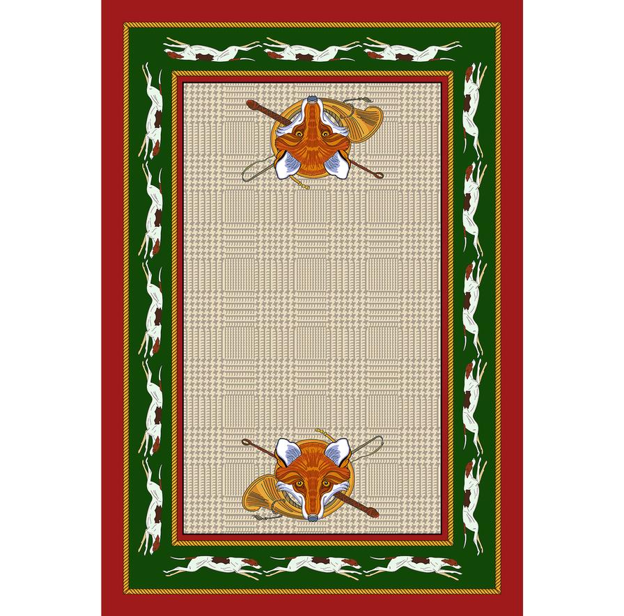 Fox Horn Tea Towel