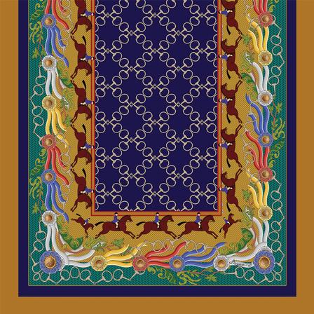 Horse Show Long Silk Scarf