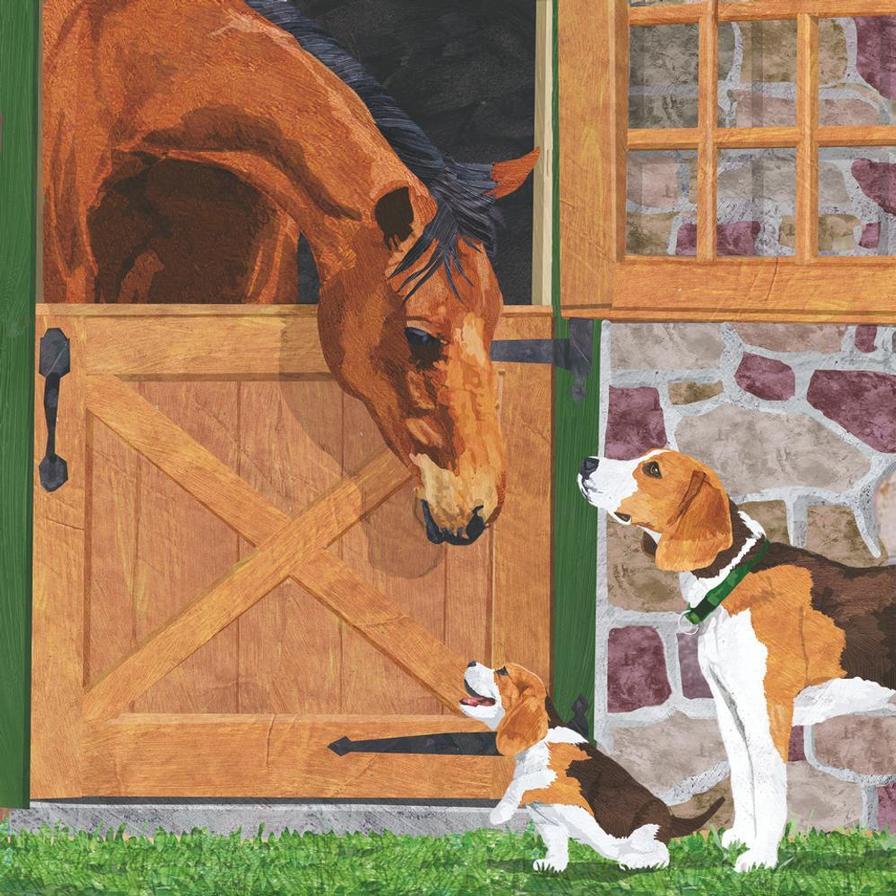 Horse And Hound Beverage Napkins