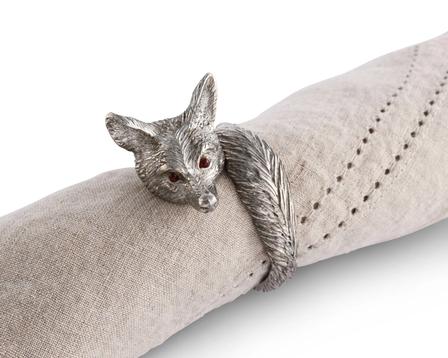 Pewter Fox Napkin Ring