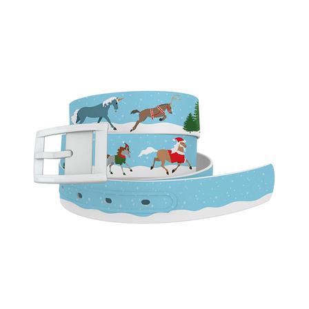 C4 Graphic Belt with Standard Buckle HOLIDAY_HORSES