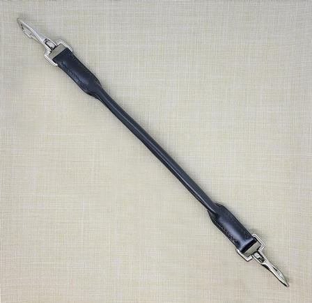 Pommel Straps with Clips BLACK/SILVER