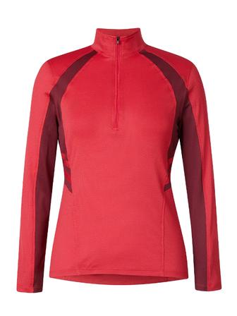 Always Cool Ice Fil Long Sleeve Shirt CHERRY