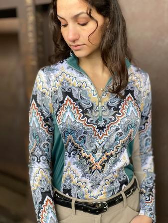 Boho Quarter Zip Shirt