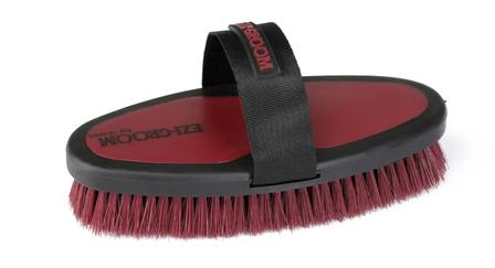 EZI-Groom Grip Body Brush BURGUNDY