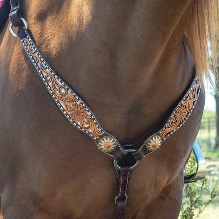 White Daisy Filigree Breast Collar