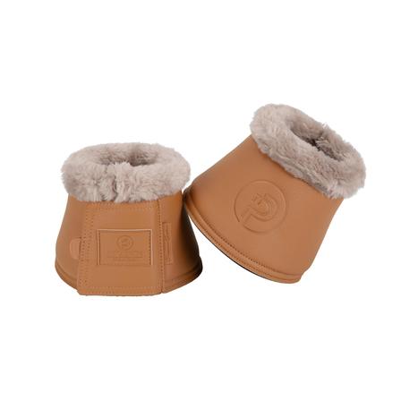 Faux Leather Bell Boot COGNAC