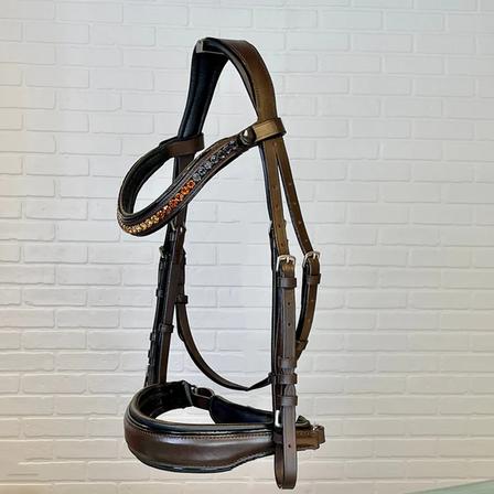 Sarah Leather Snaffle Bridle BROWN