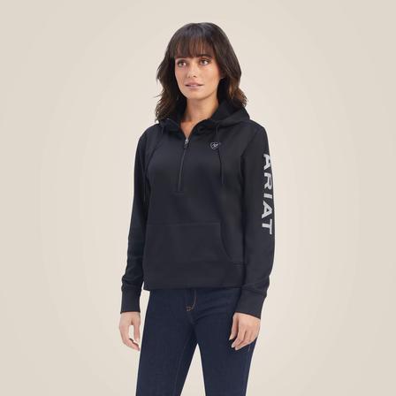 TEK 1/2 Zip Hoodie BLACK