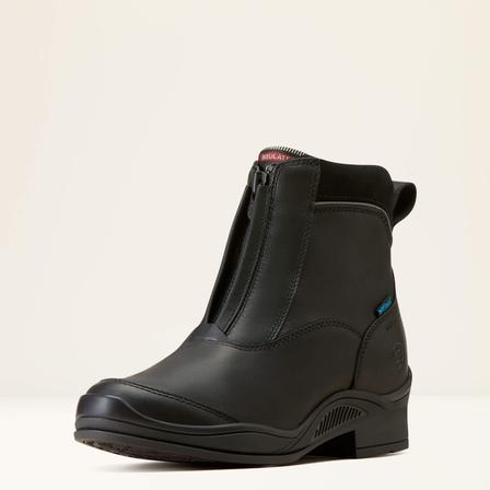 Women's Extreme Pro Zip Waterproof Insulated Paddock Boot BLACK