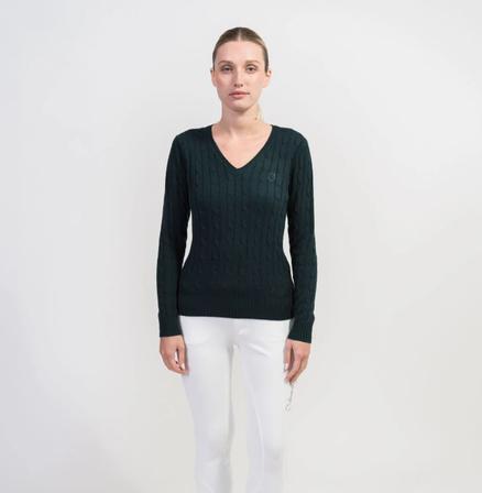 Lisa Twisted Sweater POSY_GREEN