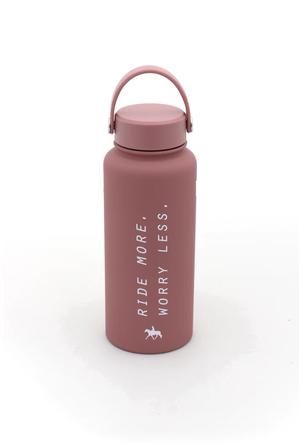 Ride More, Worry Less Water Bottle ROSEWOOD