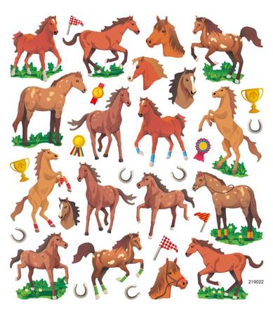 Off to the Races Horse Stickers
