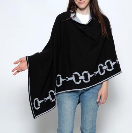 Snaffle Bit Poncho BLACK/ALUMINUM