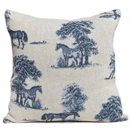 Equestrian Toile Pillow