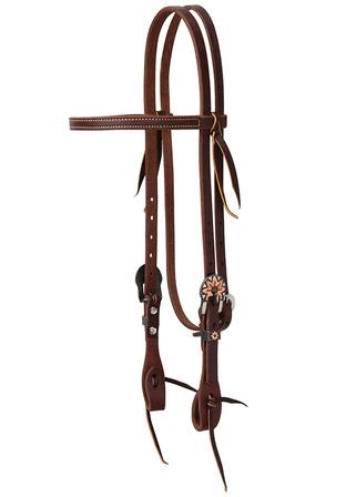 Copper Flower Working Headstall