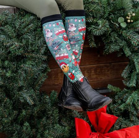Retro Christmas Boot Sock