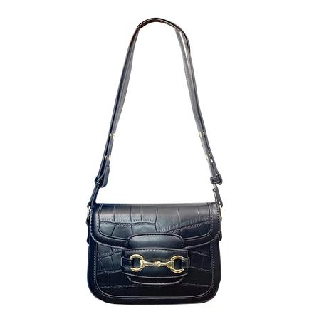 Snaffle Bit Shoulder Bag BLACK