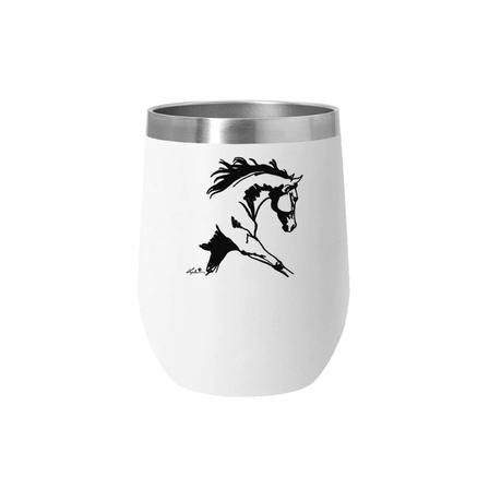 Extended Trot Wine Tumbler WHITE