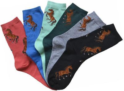 Bay Horses Crew Sock
