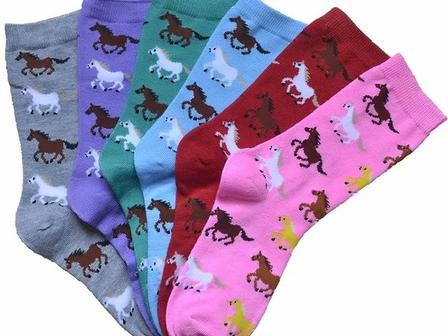 Running Ponies Crew Socks