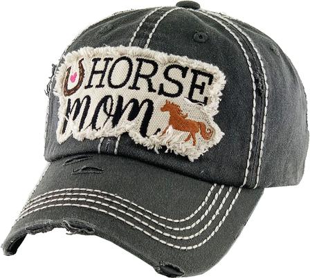 Horse Mom Cap BLACK