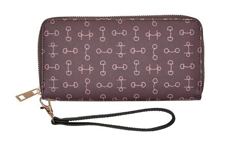 Snaffle Bit Clutch Wallet BROWN