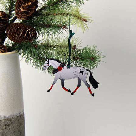 Dapple Grey Pony Ornament