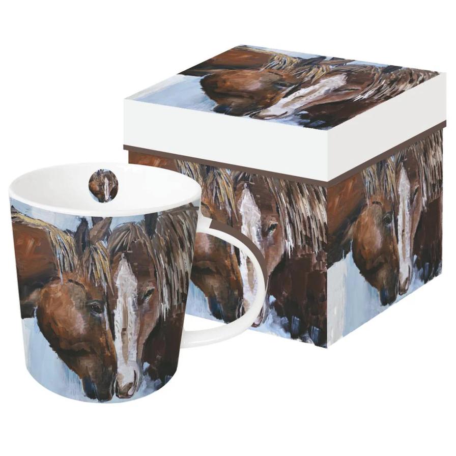  Boxed Mug - Frontier Horses