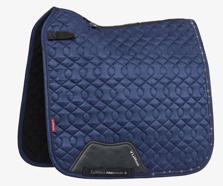 Crystal Suede Dressage Pad NAVY