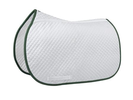 Essential Square Pad with Color Trim WHITE/GREEN