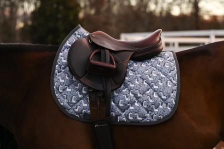 Grey Unicorn Saddle Pad