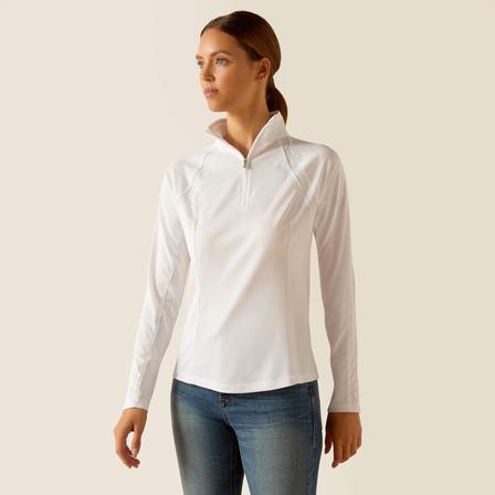 Sunstopper 3.0 1/4 Zip Baselayer WHITE