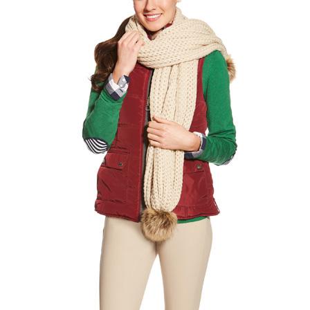 Ariat Womens Pom Pom Scarf