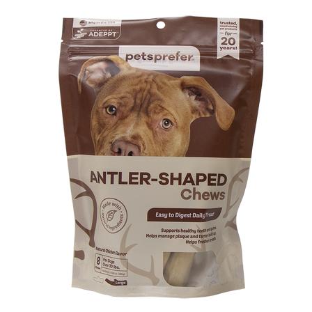 Antler Shaped Chews - Large Dog