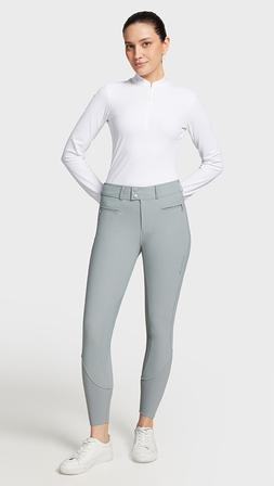 Chloe Crystal Knee Patch Breech NICKEL