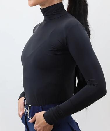 Alexa Turtleneck UV Shirt with Thumbholes BLACK_LITE