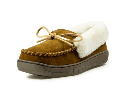 Women's Ivy Moccasin Slipper BROWN_ANTELOPE