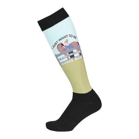 Horse Mom Boot Sock MULTI