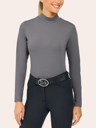 Jemma Mock Neck Shirt STORM_FRONT