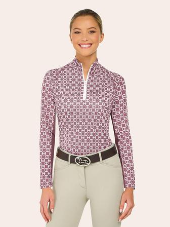 Libby 1/4 Zip Shirt MAUVE_CHAIN