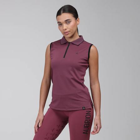 React Sleeveless Tech Polo MAUVE