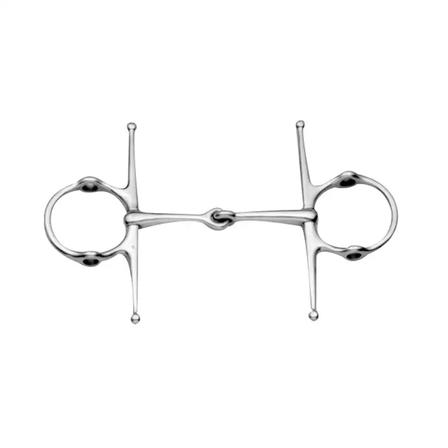 Stainless Steel Jointed Full Cheek Gag Bit