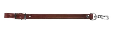 Leather Girth Connector Strap BURGUNDY