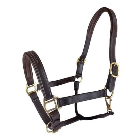 Padded Fancy Stitched Leather Halter