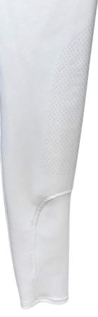 Medium Weight Mid Rise Breech with Silicone Patch WHITE