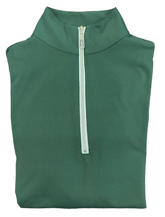 IceFil® Long Sleeve Zip Top EVERGREEN/WHT/SILV