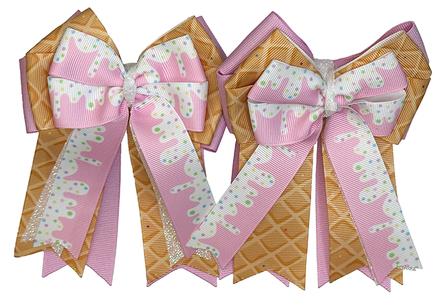 Pink Ice Cream Show Bows